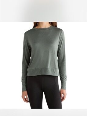 Vuori Olive Green Crewneck Pullover Sweatshirt